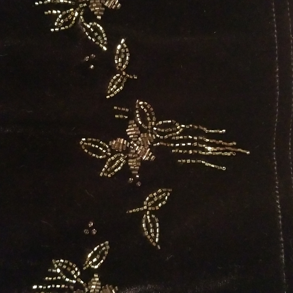 Vintage Black Velvet Halter Top - Picture 4 of 12
